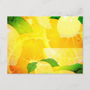 Fresh Lemons Postcard Postkarte