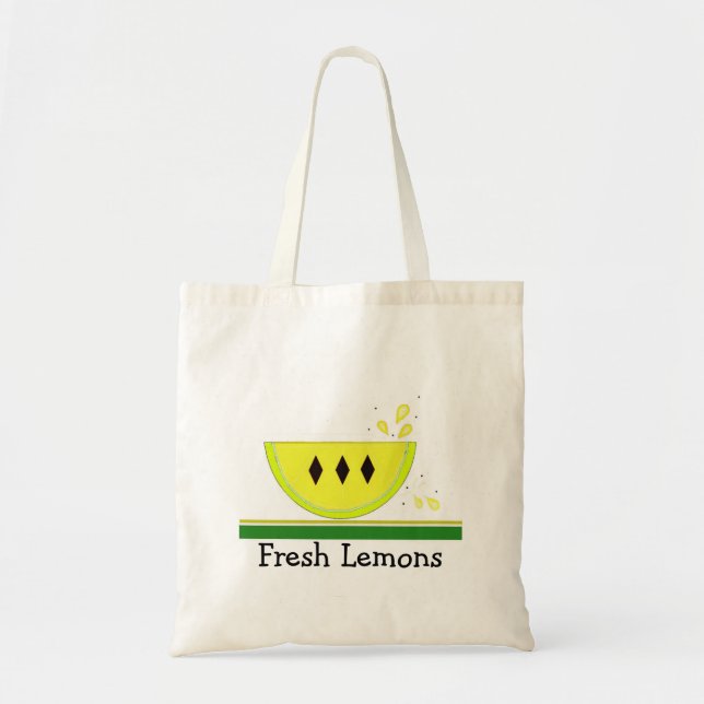 Fresh Lemons Tragetasche (Vorne)