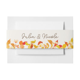 Fresh Lemony Liebe Citrus Foliage Hochzeit Einladungsbanderole