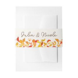 Fresh Lemony Liebe Citrus Foliage Hochzeit Einladungsbanderole