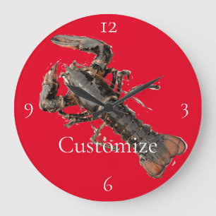 Fresh Maine Hummer Thunder_Cove Große Wanduhr