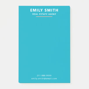 Fresh & Modern Real Anwesen Agent Realtor Post-it Klebezettel