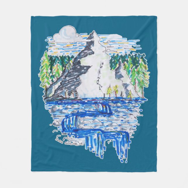 Fresh Mountain Fleecedecke (Vorderseite)