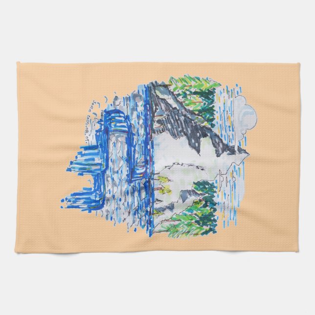 Fresh Mountain Geschirrtuch (Horizontal)