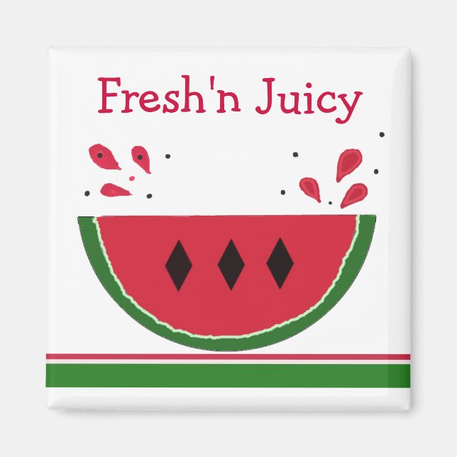 Fresh N' Juicy Watermelon Magnet (Vorne)