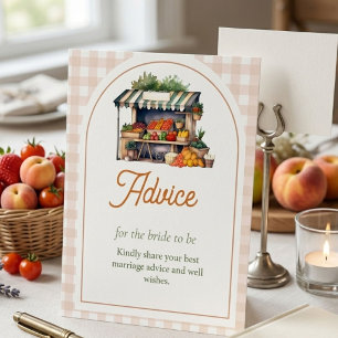 Fresh off Market Advice for bride bridal showe Poster