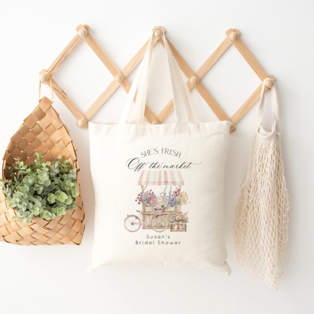 Fresh off Market Blume Cart Brautparty Tragetasche (Von Creator hochgeladen)