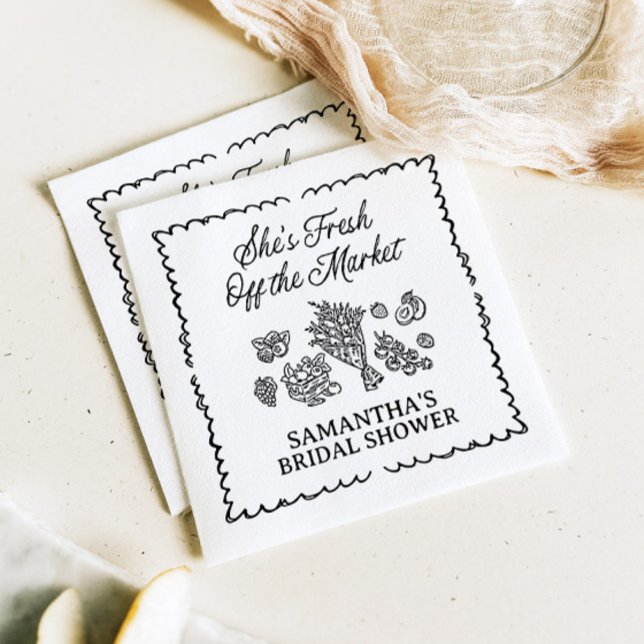 Fresh off Market Brautparty, Bauer Market Serviette (Von Creator hochgeladen)