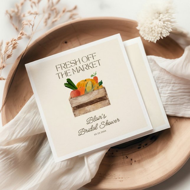 Fresh off Market Brautparty Serviette (Von Creator hochgeladen)
