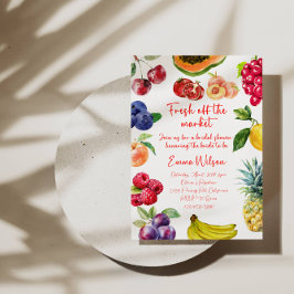 Fresh off Market Brautparty | Thema Obst Einladung