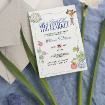 Fresh off Market Brautparty Whimsical Gezeichnet