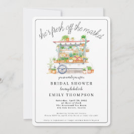 Fresh off Market Bridal Dusche Einladung