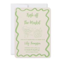 "Fresh off Market" Einladung zur Brautdusche