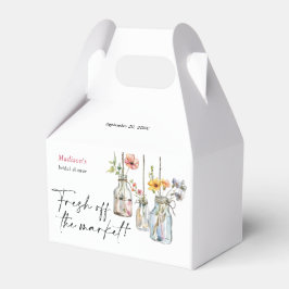 Fresh off Market Floral Jar Brautparty Geschenkschachtel
