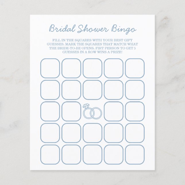 Fresh off Market Green Brautparty Bingo (Vorderseite)