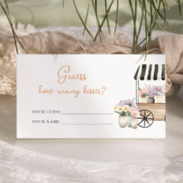 Fresh off Market Guess wie viele Kisses Begleitkarte