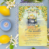 Fresh off Market Lemon Stand Brautparty