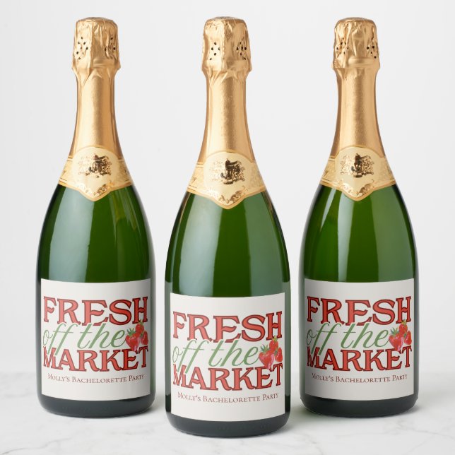 Fresh Off Market - Personalisiert Modernes Bridal (Flaschen)