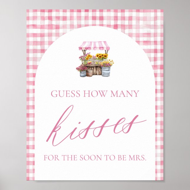 Fresh off Market rät, wie viele Küsse unterschreib Poster (Vorne)