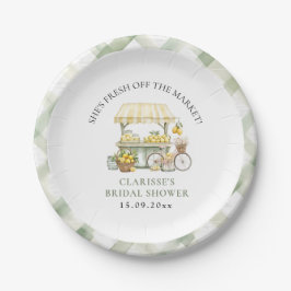 Fresh off Market Summer Citrus Brautparty Pappteller