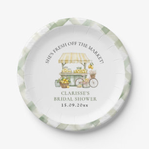 Fresh off Market Summer Citrus Brautparty Pappteller