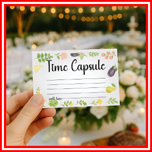 Fresh off Market Time Capsule Brautparty Begleitkarte