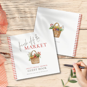 Fresh off of Market Brautparty Guest Book Notizbuch