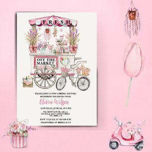 Fresh Off the Market Brautparty Blumen Chic Einlad Einladung