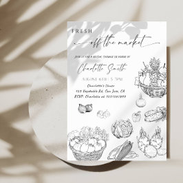 Fresh Off The Market Bridal Shower-Farmer’s Market Einladung