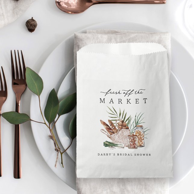 Fresh Off the Market Bridal Shower Geschenktütchen (Von Creator hochgeladen)