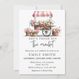 Fresh Off The Market Bridal Shower Invitation Temp Einladung