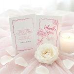 Fresh Off The Market Bridal Shower Thank You Card Dankeskarte<br><div class="desc">These hand-drawn thank you cards blend whimsical charm with modern creativity,  featuring a handwritten typography and fresh off the market bouquet</div>