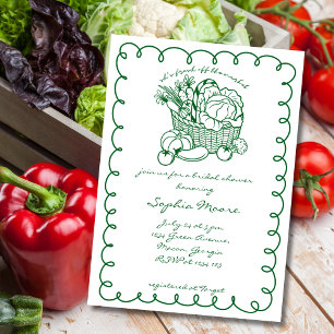 Fresh Off The Market Farmers Market Brautparty Einladung