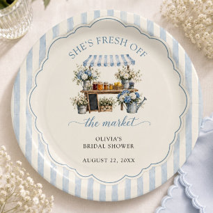Fresh Off The Market Pastellfarben Junggesellinnen Pappteller