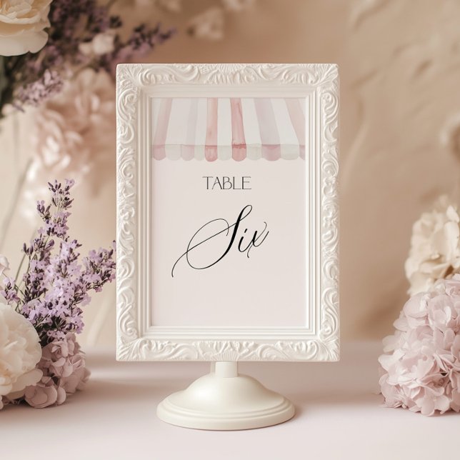 Fresh Off the Market Table Number Six Einladung (Von Creator hochgeladen)