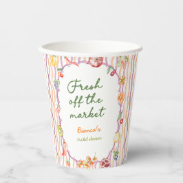 Fresh Off The Market Whimsical Bridal Shower Pappbecher