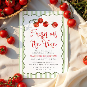 Fresh Off the Vine Tomaten-Brautjungfernparty Einladung