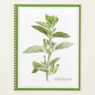 FRESH OREGANO Planificateur 8,5x11 / Vert