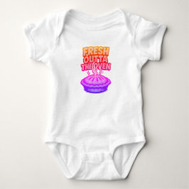 "Fresh Outfit the Oven" Baby Outfit Baby Strampler