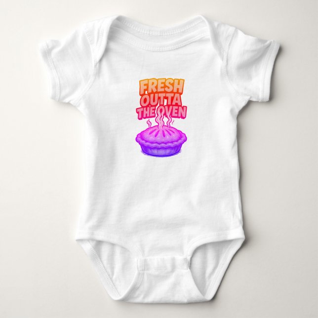 "Fresh Outfit the Oven" Baby Outfit Baby Strampler (Vorderseite)