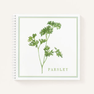 FRESH PARSLEY 8.5x8.5 SpiralNotebook Notizbuch