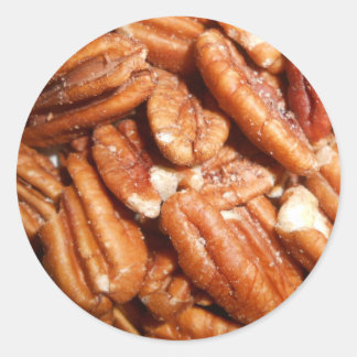 Fresh Pecans Runder Aufkleber