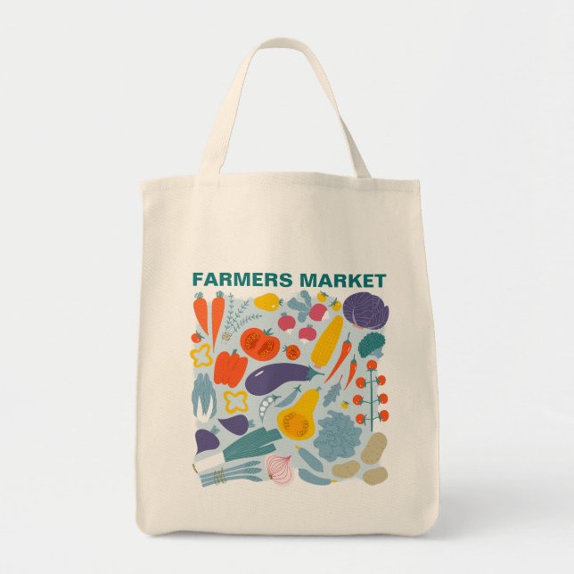 Fresh Picks Tasche - Custom Bauern Market Bag (Vorne)