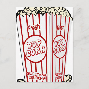 Fresh Popcorn Postkarte