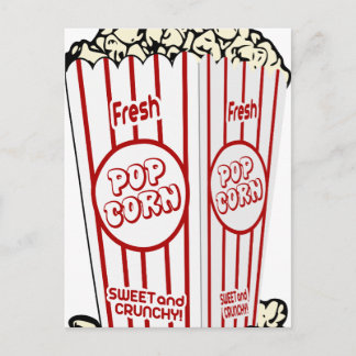 Fresh Popcorn Postkarte