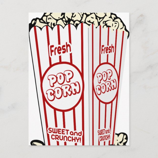 Fresh Popcorn Postkarte (Vorderseite)