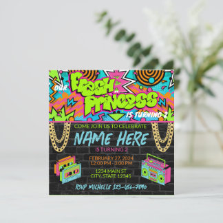 Fresh Princess Birthday Einladung