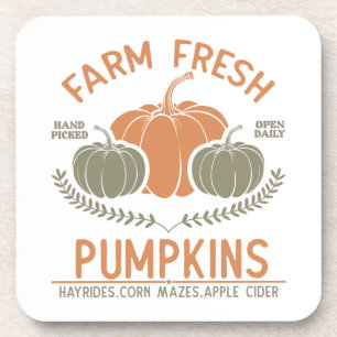 Fresh Pumpkins Hand Pickup Getränkeuntersetzer