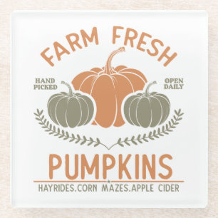 Fresh Pumpkins   Hand Pickup Glasuntersetzer