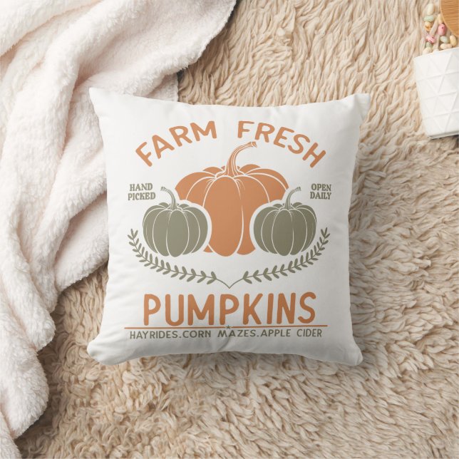 Fresh Pumpkins | Hand Pickup Kissen (Decke)